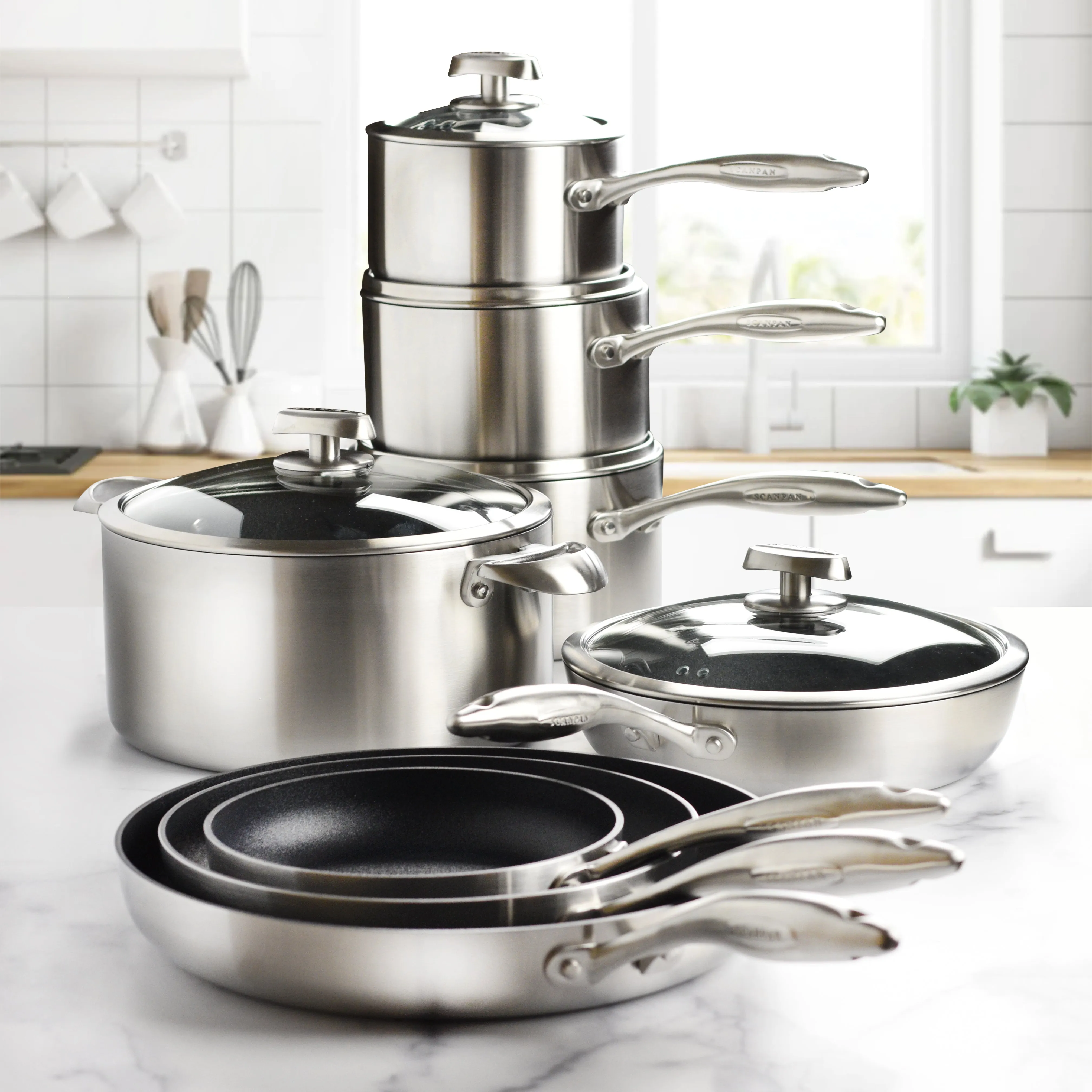Scanpan CX  13 Piece Stainless Steel Nonstick Cookware Set