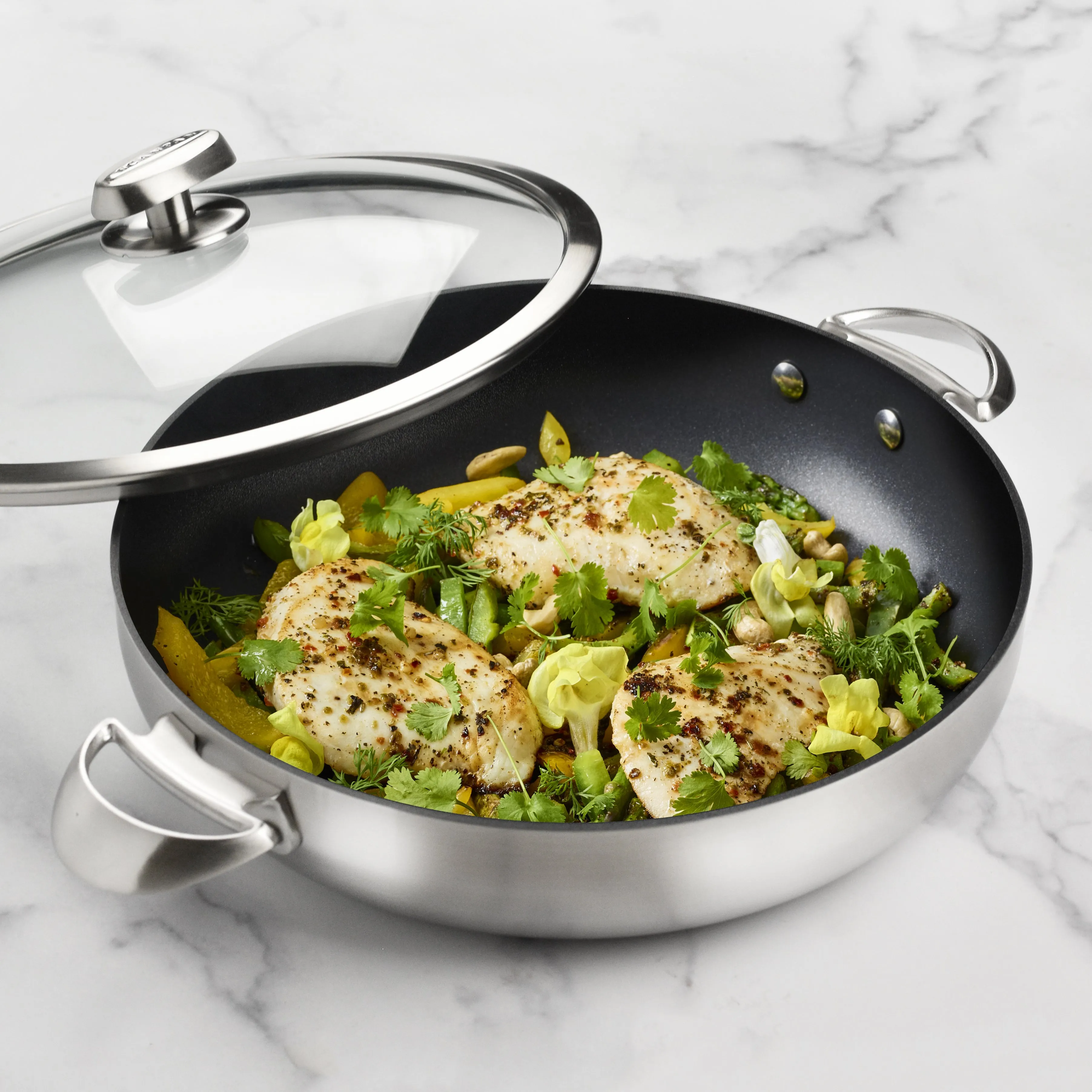 Scanpan CX  5.5-quart Stainless Steel Nonstick Braiser
