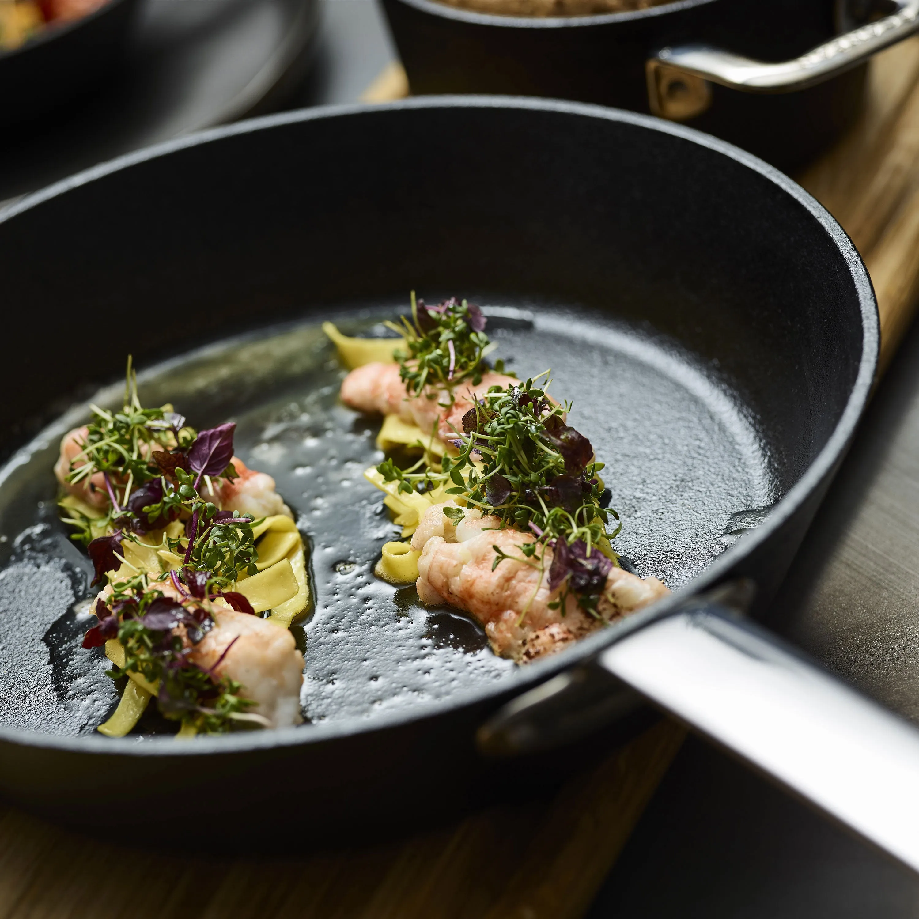 Scanpan Maitre D' Nonstick Stainless Steel 9.5 & 11" Fry Pan Set