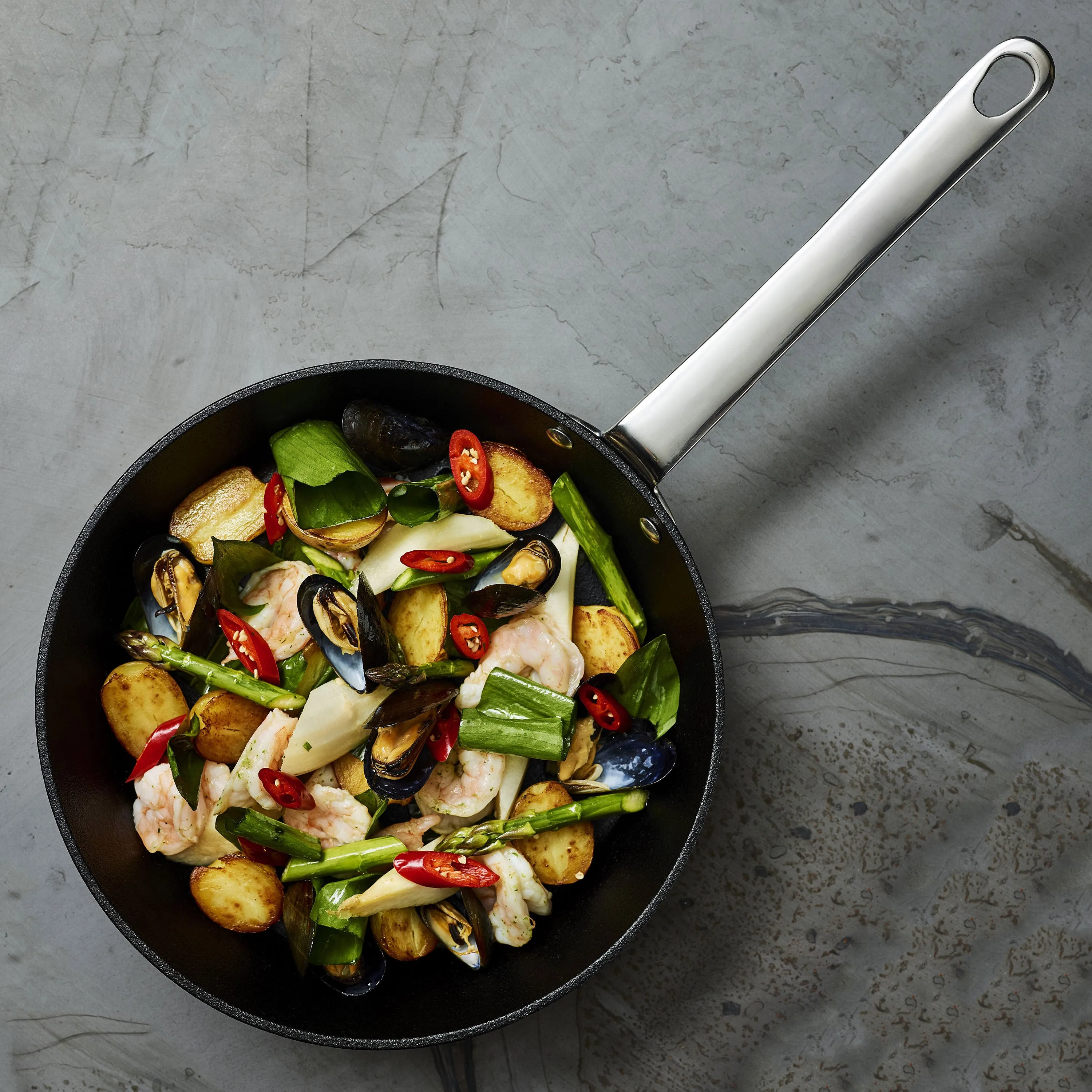 Scanpan Maitre D' Nonstick Stainless Steel 9.5 & 11" Fry Pan Set