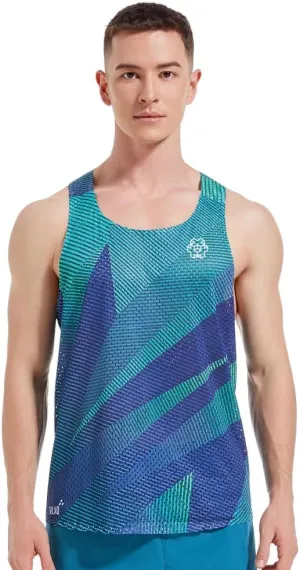 Seamless Marathon Tank Top Lightweight Running Singlet Shirt Dry Fit Workout Sleeveless T-Shirt