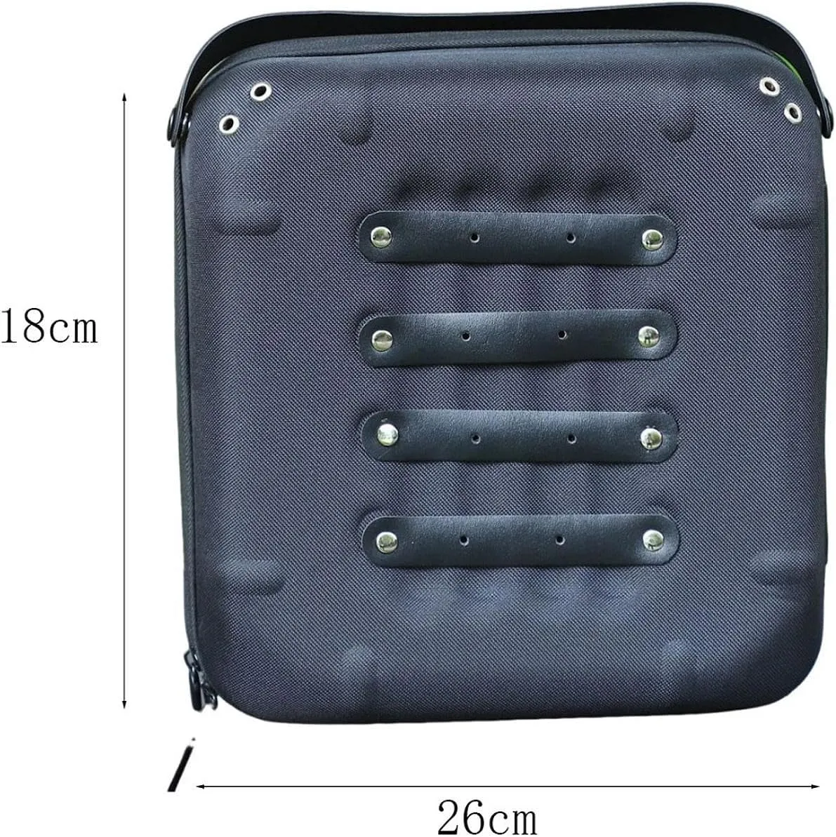 Seasoning Bottle Storage Bag Outdoor Picnic Spice Organizer Multifunctional EVA Portable Camping Gear Container for Trekking, Black