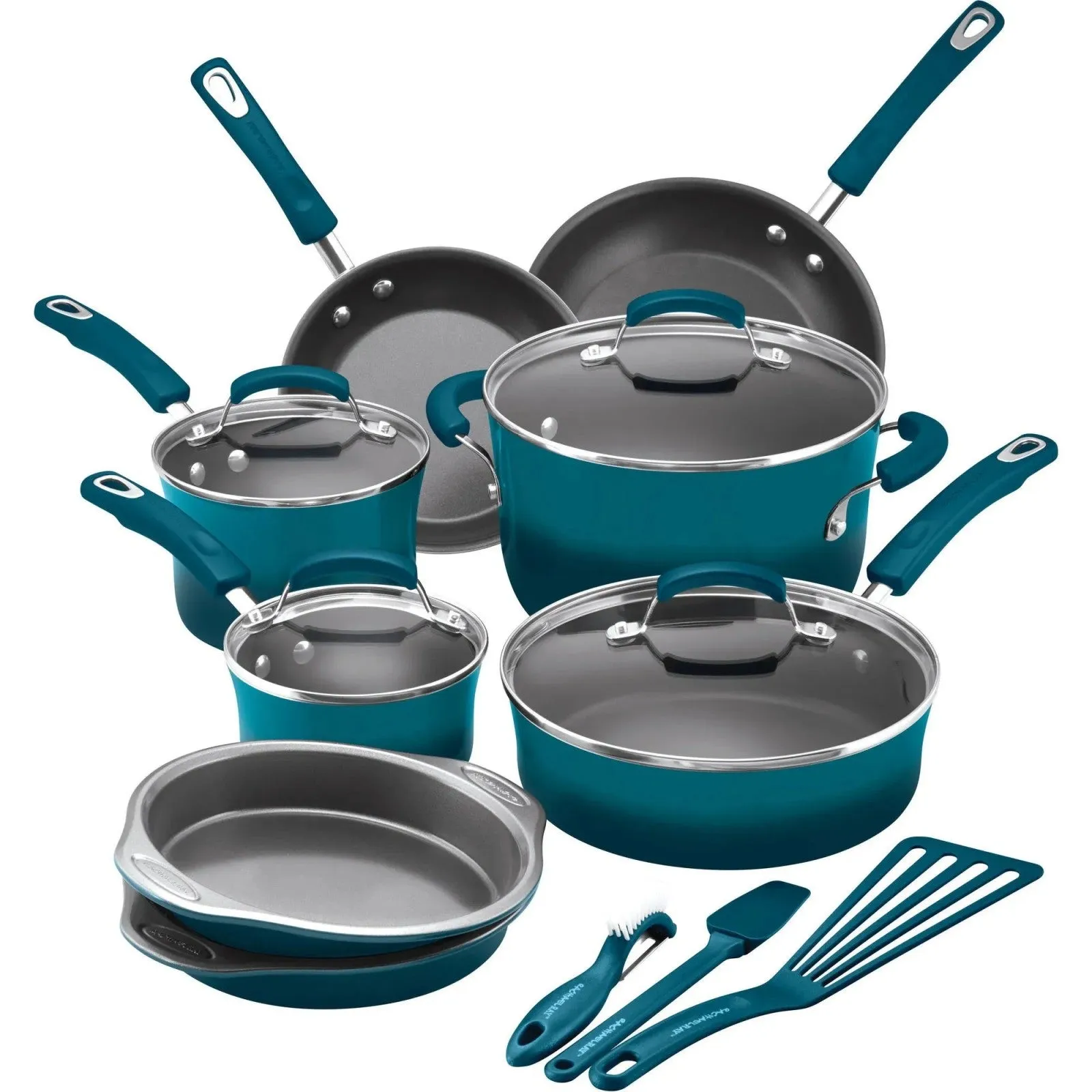set pans Buy-more-save-more LunaLulink pans Value for money blue Nonstick 15-piece Ocean