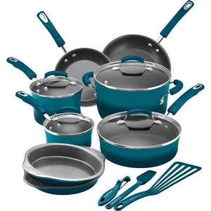 set pans Buy-more-save-more LunaLulink pans Value for money blue Nonstick 15-piece Ocean