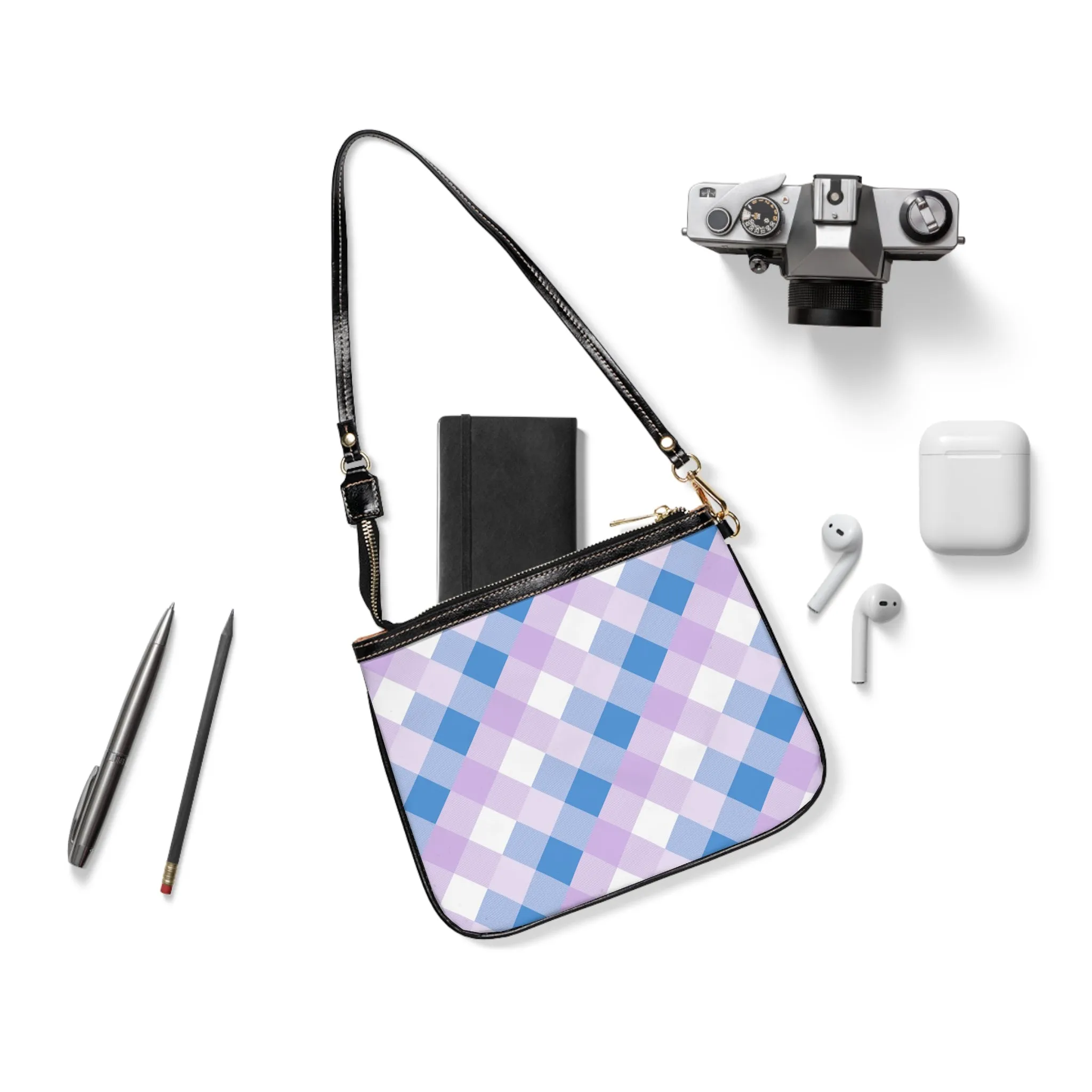Small Shoulder Bag - Pastel Plaid