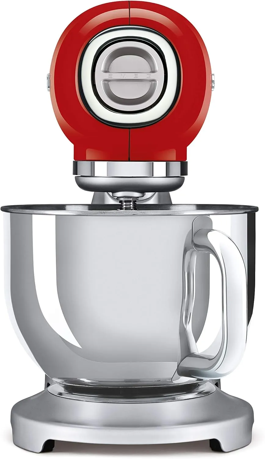 SMEG Stand Mixer and Pasta Roller/Cutter Set, Red
