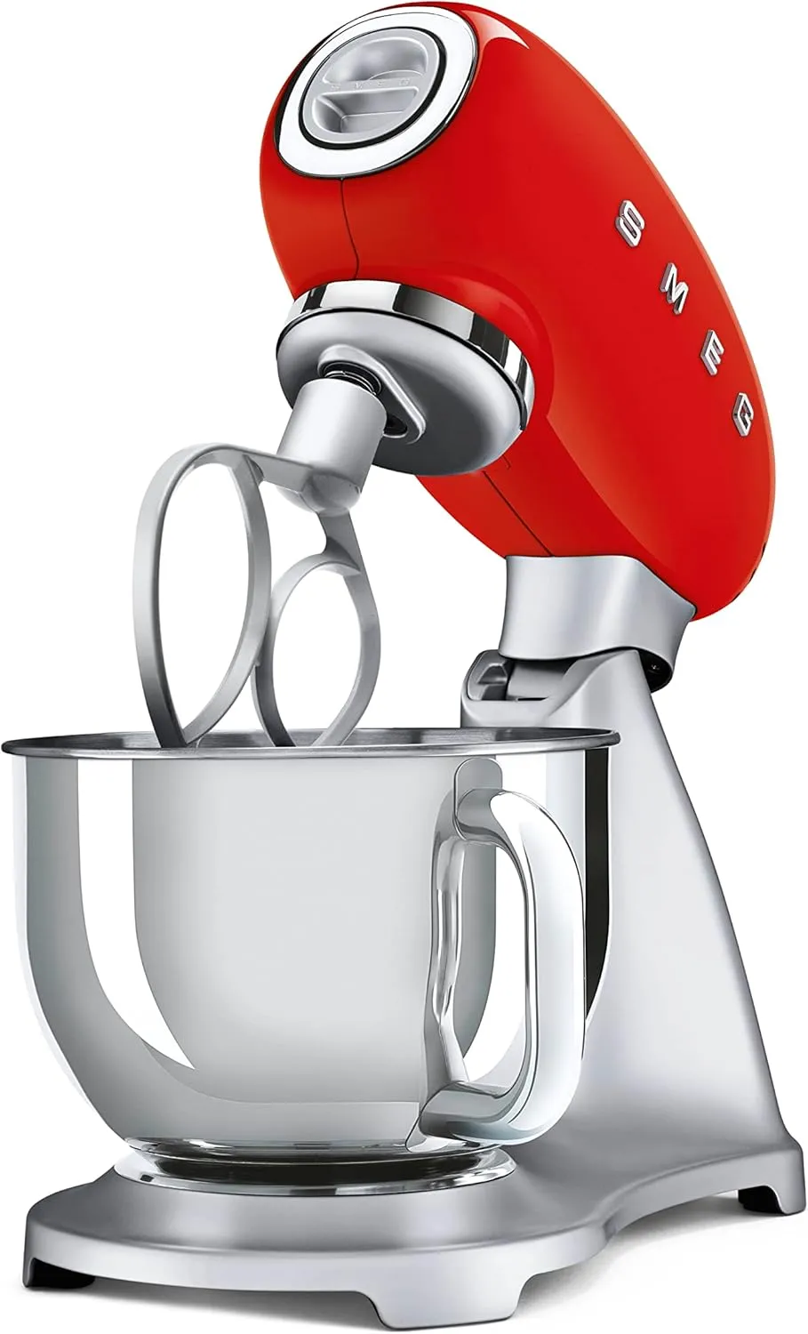 SMEG Stand Mixer and Pasta Roller/Cutter Set, Red