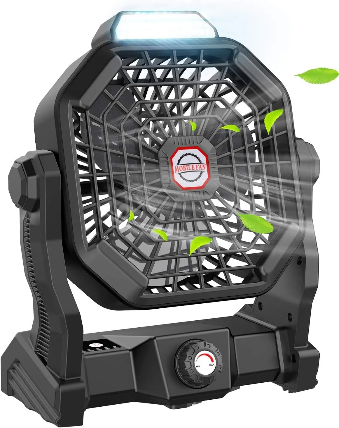 solar camping fan (red)