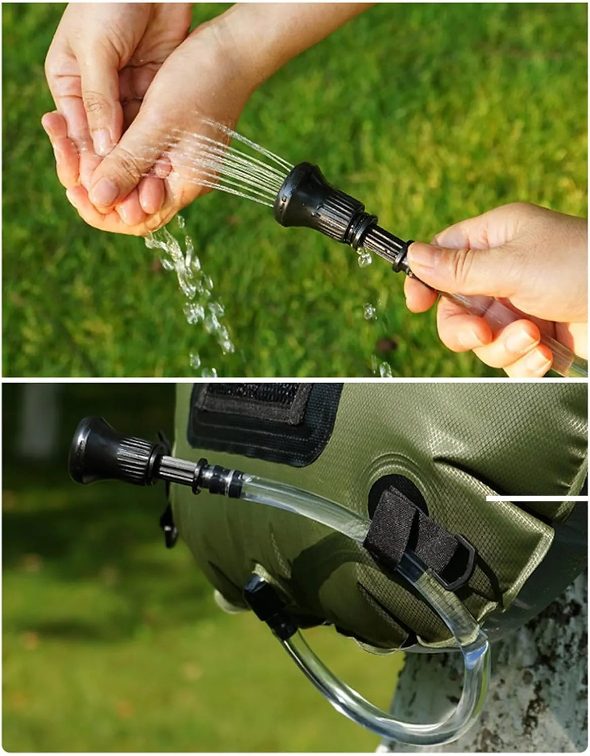 Solar Camping Portable Shower Bag with Solar Heating for Outdoor Camping Hiking Beach