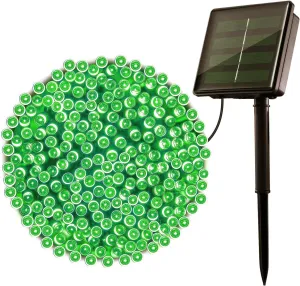 Solar Christmas Light String, 32m 300 LED Outdoor Light String 8 Modes Waterproof Solar String Lights for Trees Patio Fence Party Christmas Decor (Green)