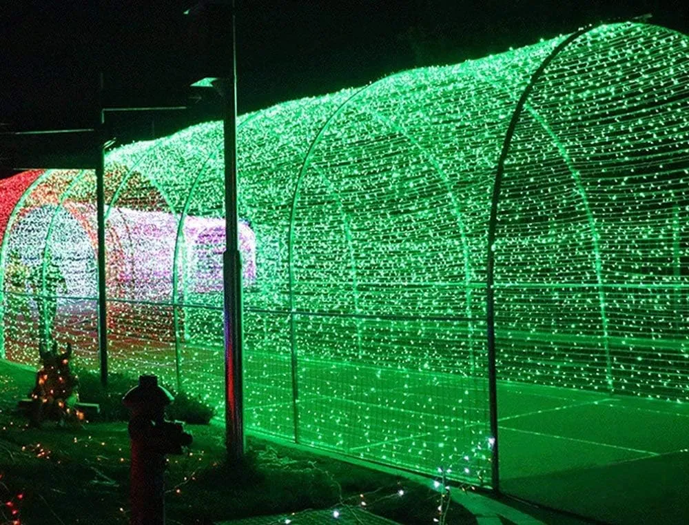 Solar Christmas Light String, 32m 300 LED Outdoor Light String 8 Modes Waterproof Solar String Lights for Trees Patio Fence Party Christmas Decor (Green)