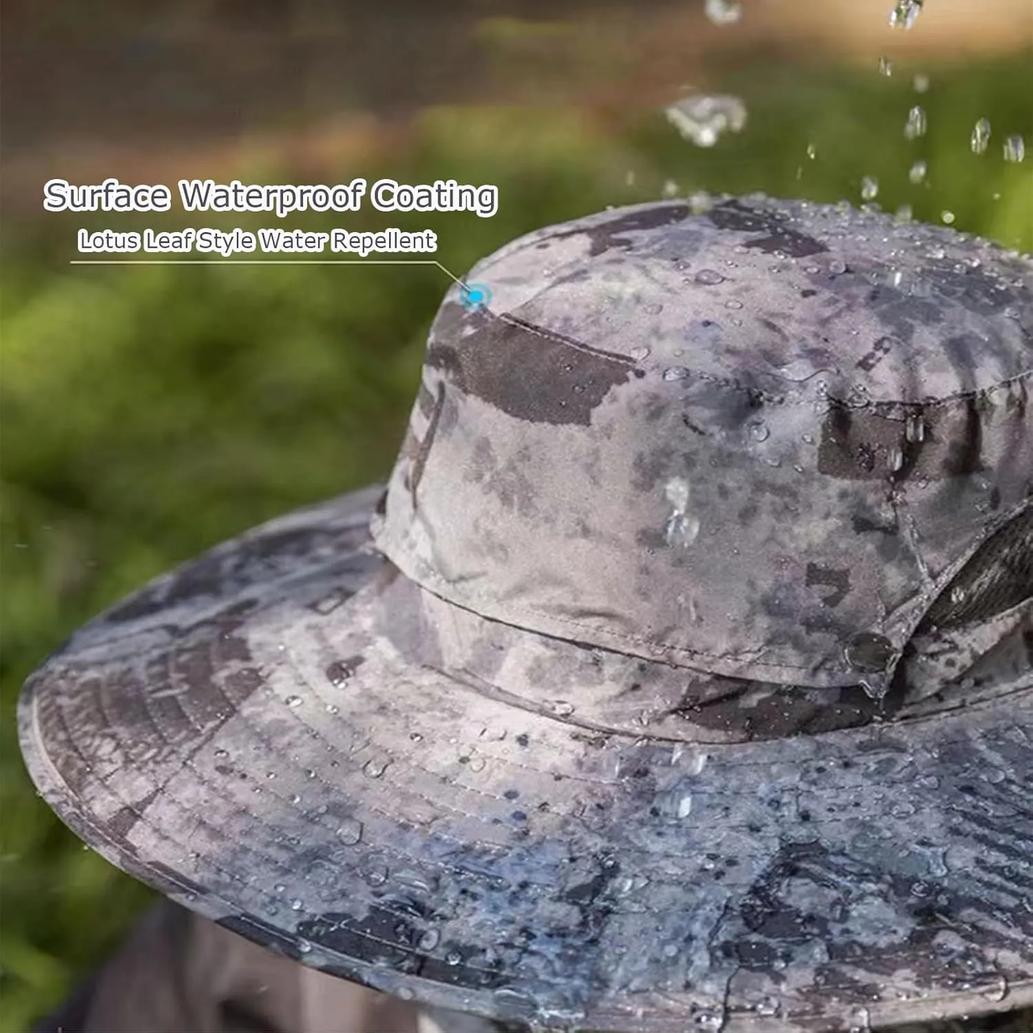 Solar Fan Hat Men Women Mens Outdoor Wide Brim Sun Hat with 2 Solar Fan Fishing hat-Removable&USB Charging Fans