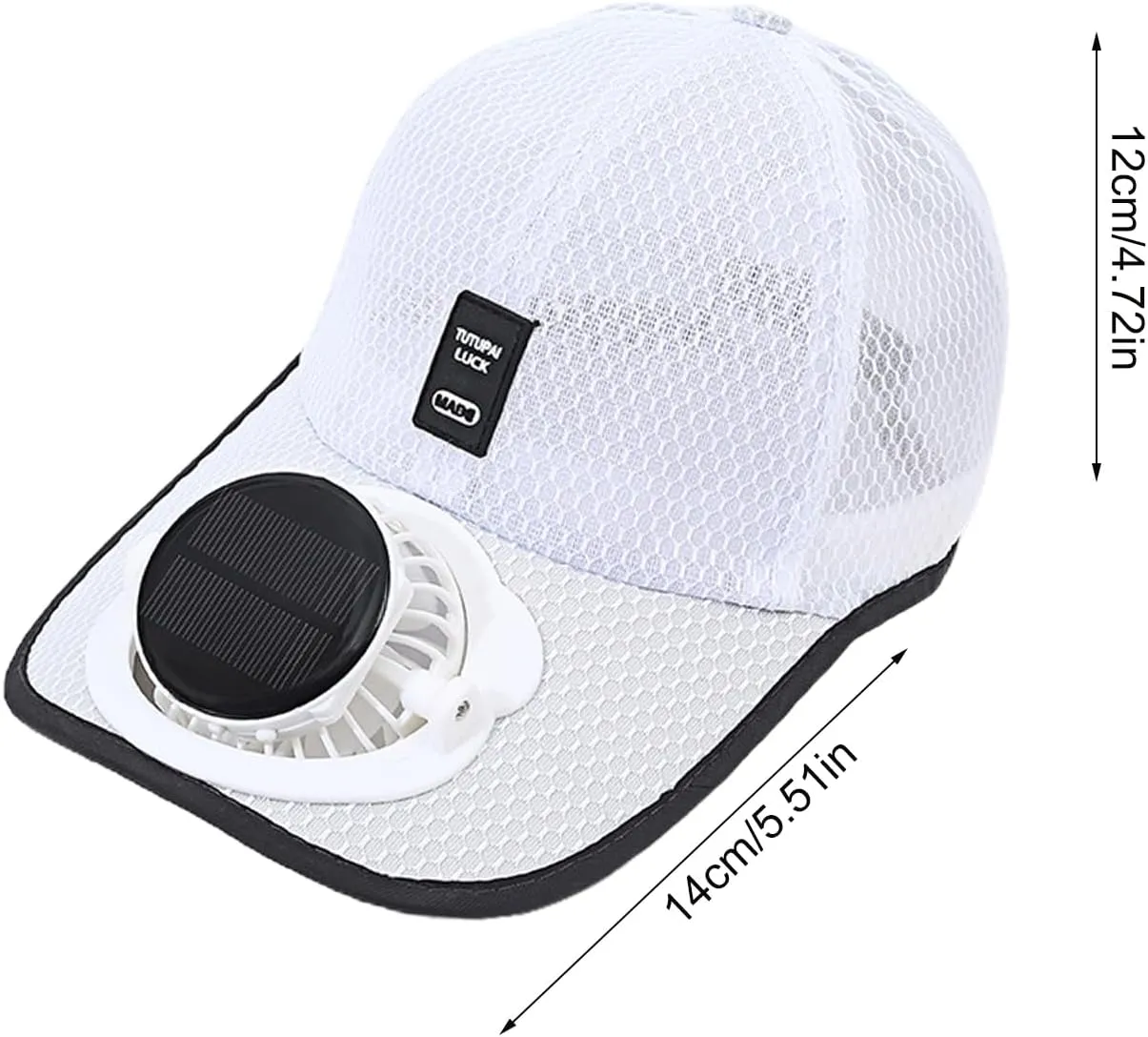 Solar Fan Hat - Solar Powered Fan Hat | Mens Baseball with Solar Fan | Outdoor Sports Baseball Caps Hats | Uv Block Sports