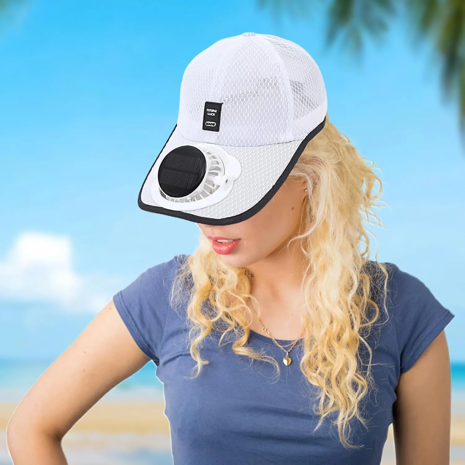 Solar Fan Hat - Solar Powered Fan Hat | Mens Baseball with Solar Fan | Outdoor Sports Baseball Caps Hats | Uv Block Sports
