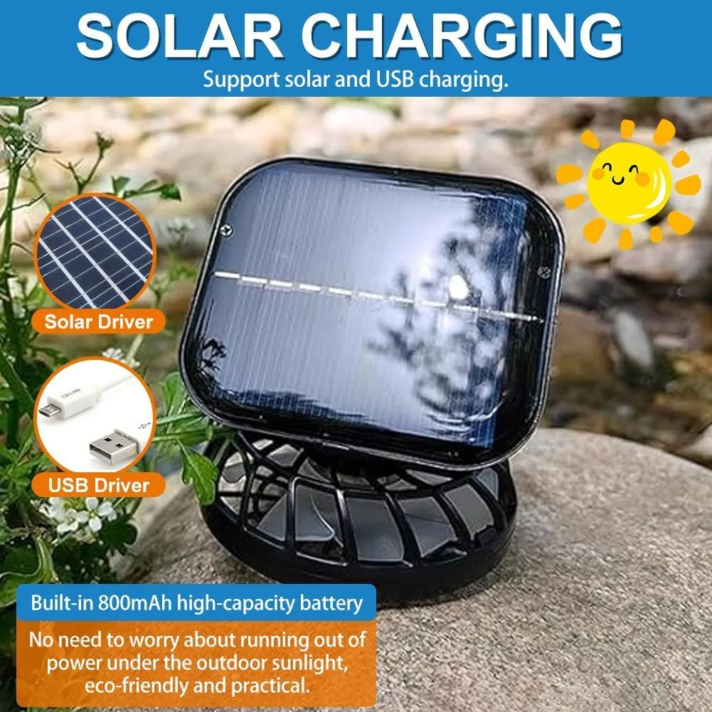 Solar Fan Hat Sun Fishing Hat for Men Women with Solar Powered Panel Fans Built in Hiking Hats and Sunblock Sleeves