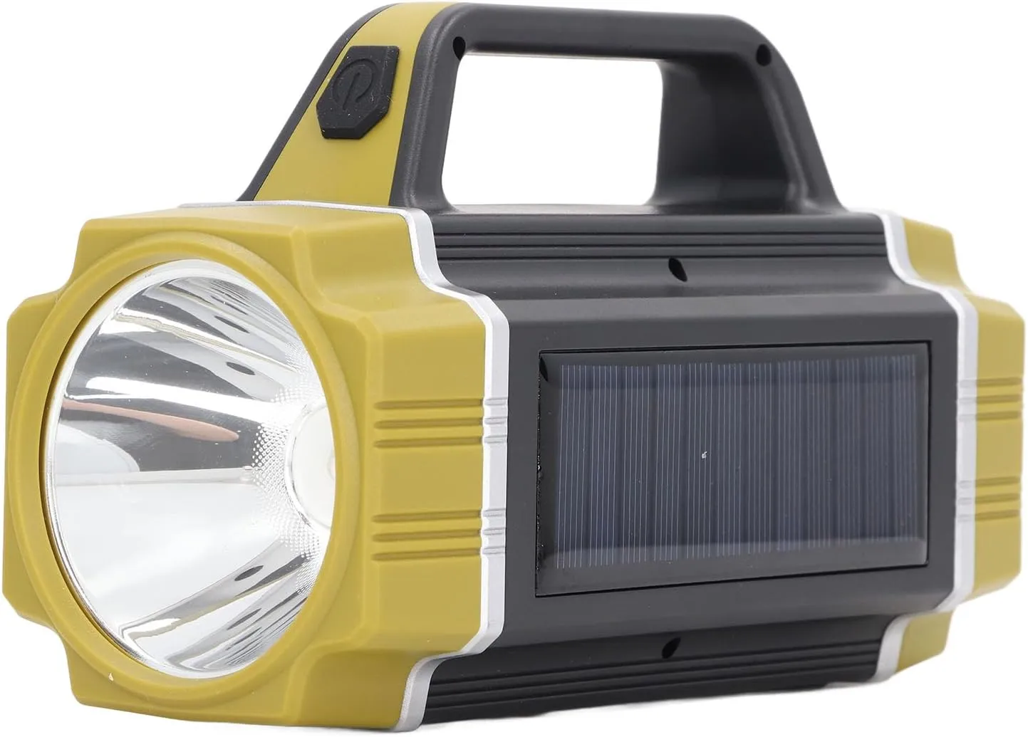 Solar Flashlight, Solar Searchlight Portable USB Charging for Emergency