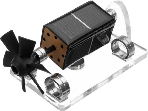 Solar Horizontal Four-Side Magnetic Levitation Motor Stirling Engine Education Model