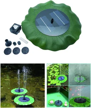 Solar Pond Fountain Pump - MASO 7V 1.4W Solar Panel Powered Water Pump Floating Pump for Garden Pool Aquarium
