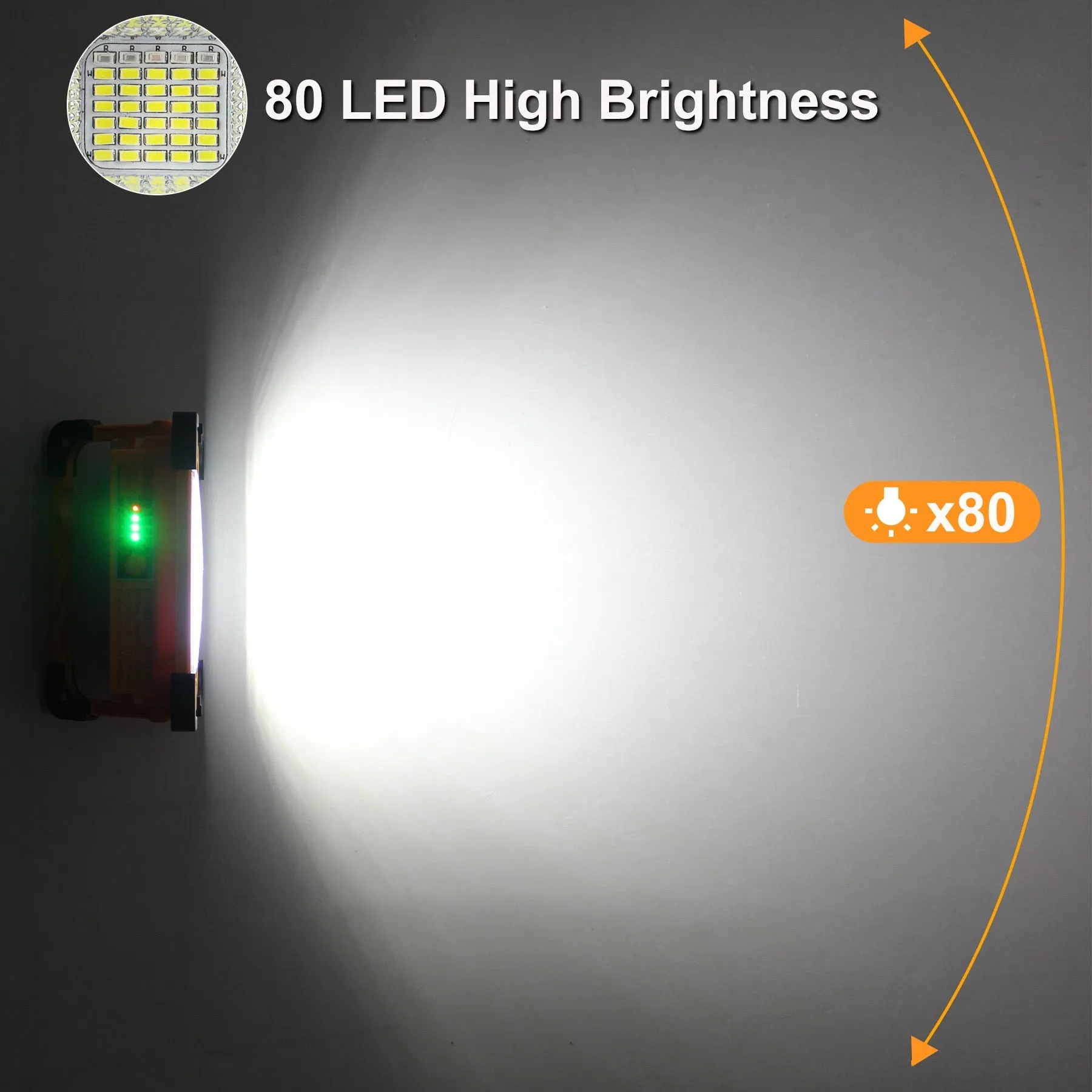 Solar Portable Light, Emergency Flashlight For Outdoor Activities