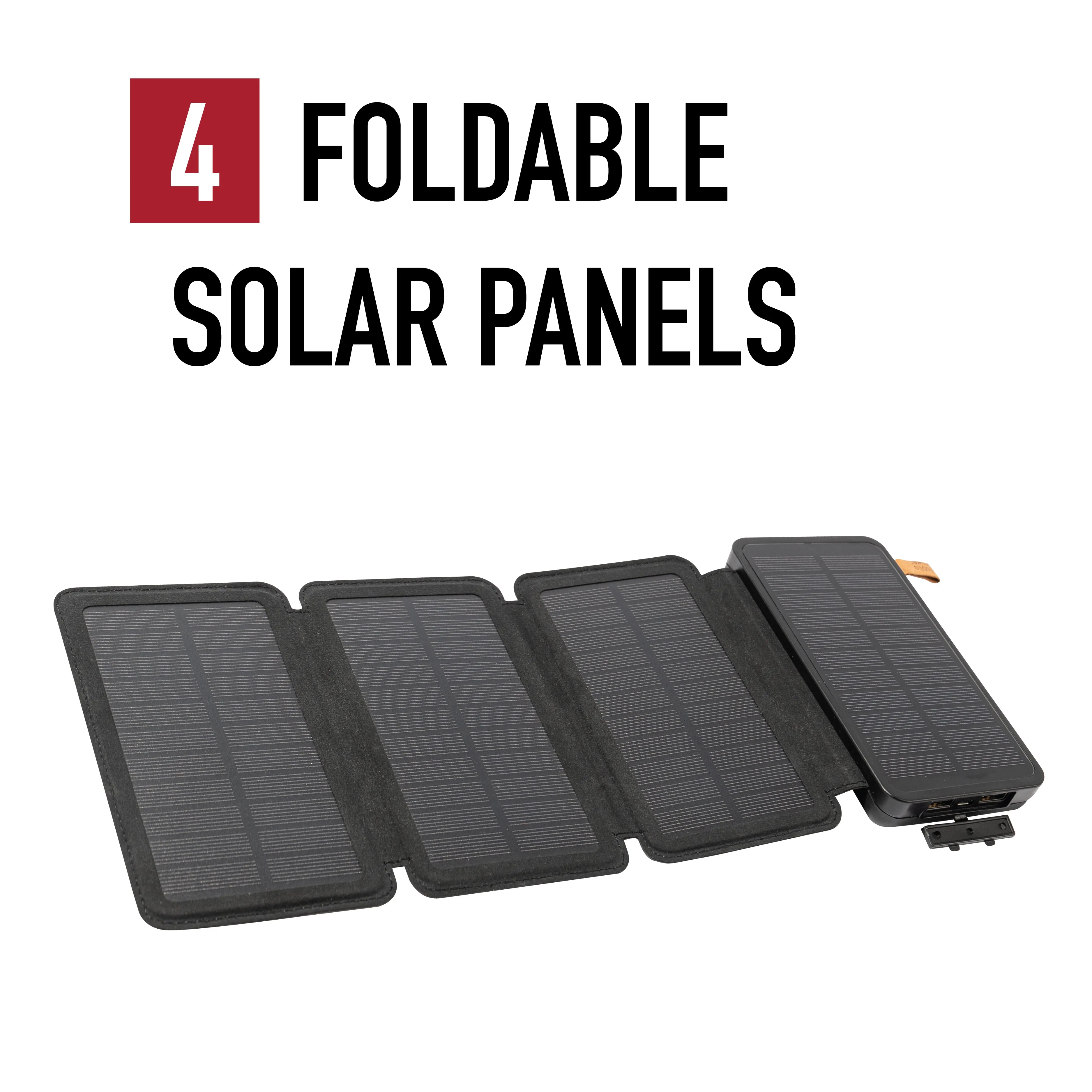 Solar Power: Folding Solar Panel with Power Bank