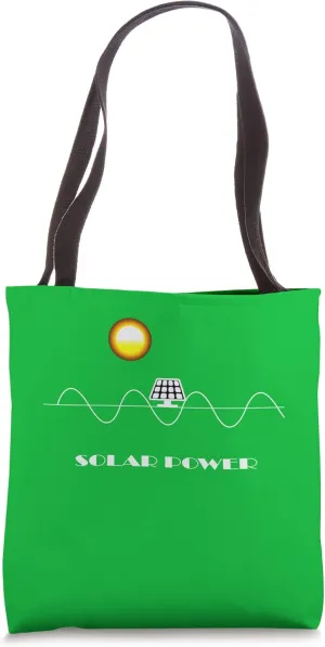 Solar power photovoltaic power generator, climate change Tote Bag