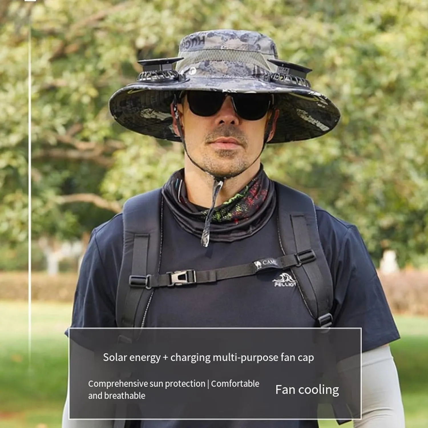 Solar Powered Fan Cooling Hat – for Outdoor Work and Fishing, UPF 50  Solar Panel Hat with Fan for Men Women