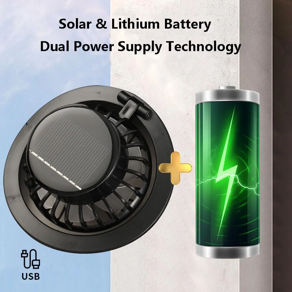 Solar Powered Fan Hat, Outdoor Solar Fan Hat for Men & Women, Wide Brim Mens Sun Hats with Fan for Outdoor