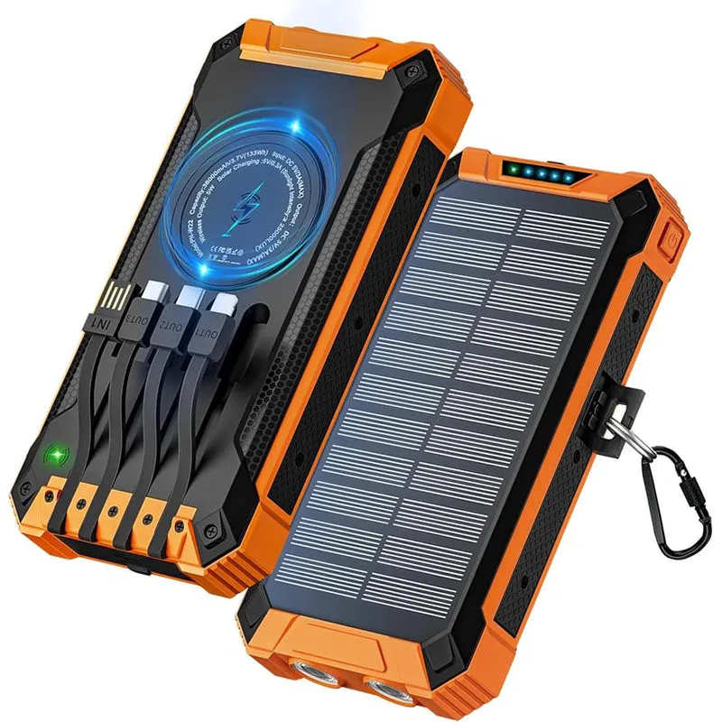 ⚡Solar tragbare drahtlose Powerbank⚡