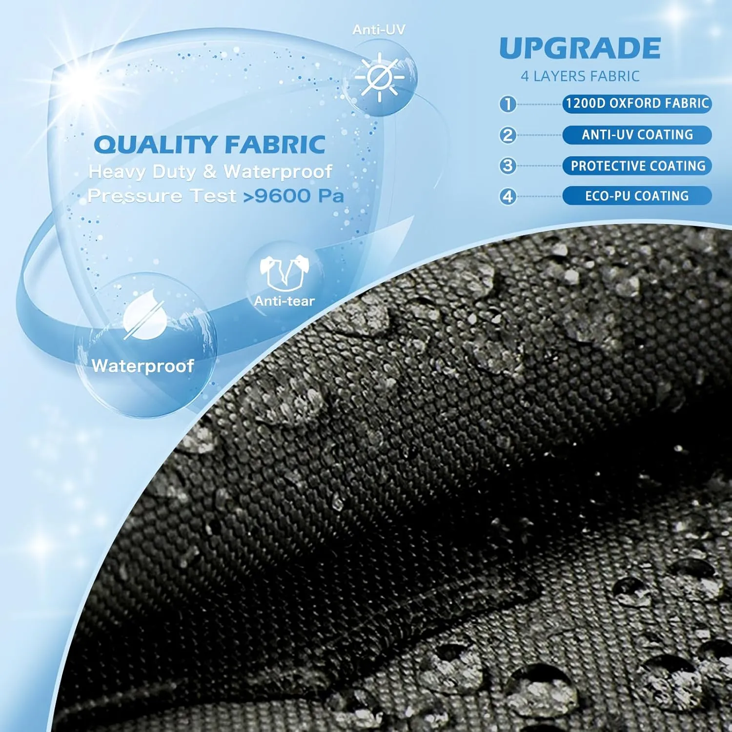 Solim Trailerable Jet Ski Cover, 1200D PU Oxford Waterproof PWC Cover, Heavy Duty Polyester Marine Grade Jetski Cover with Strap & Reflective Air Vent for Kawasaki Sea-Doo Yamaha 2-3 Seater Gray&Black