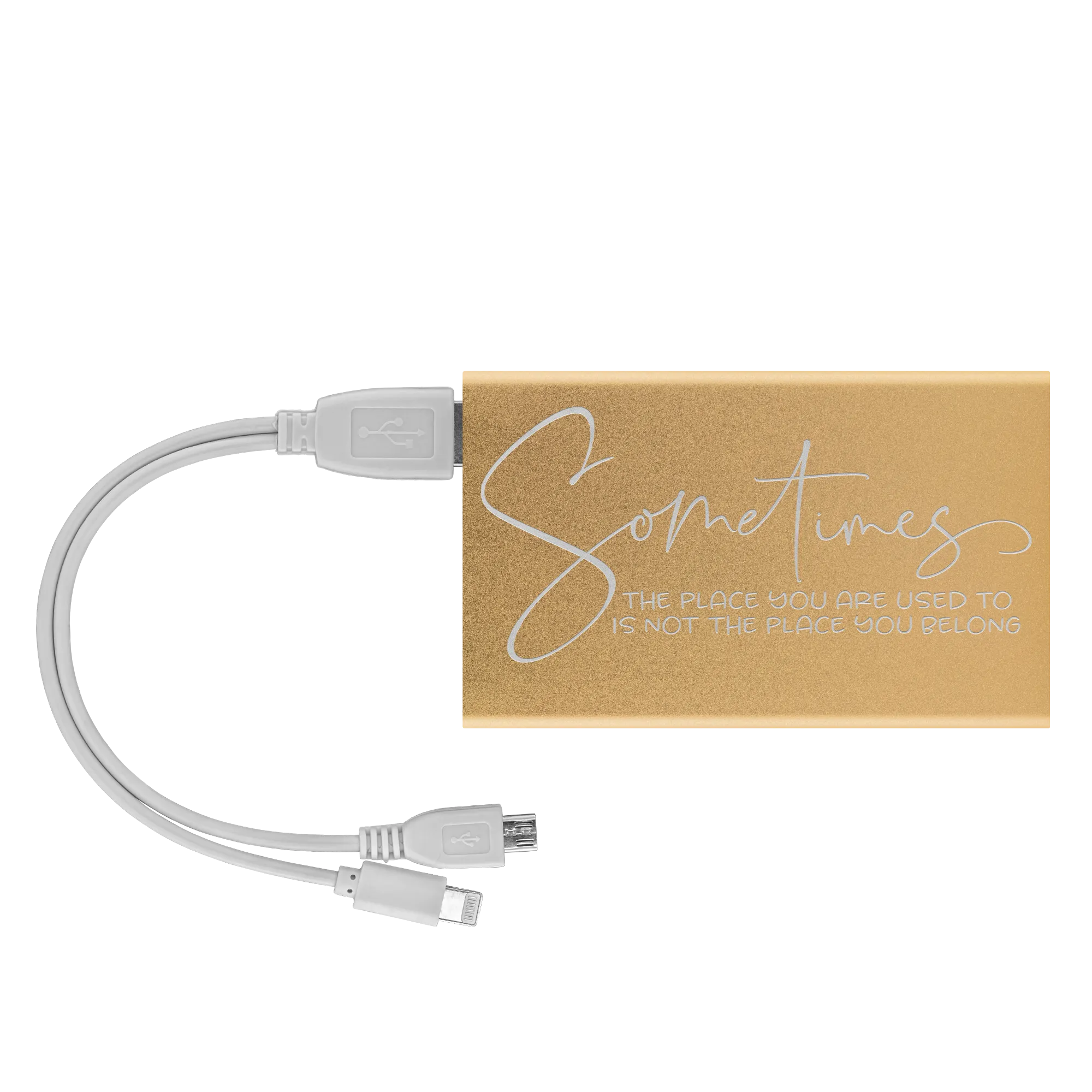 Sometimes The Place You Are Used To Is Not The Place You Belong Power Bank