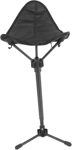 Sosoport Collapsible Outdoor Portable Stool Height Camping Folding Seat for Fishing Picnics Travel and Garden Use Durable Design with Footrests for Enhanced Comfort