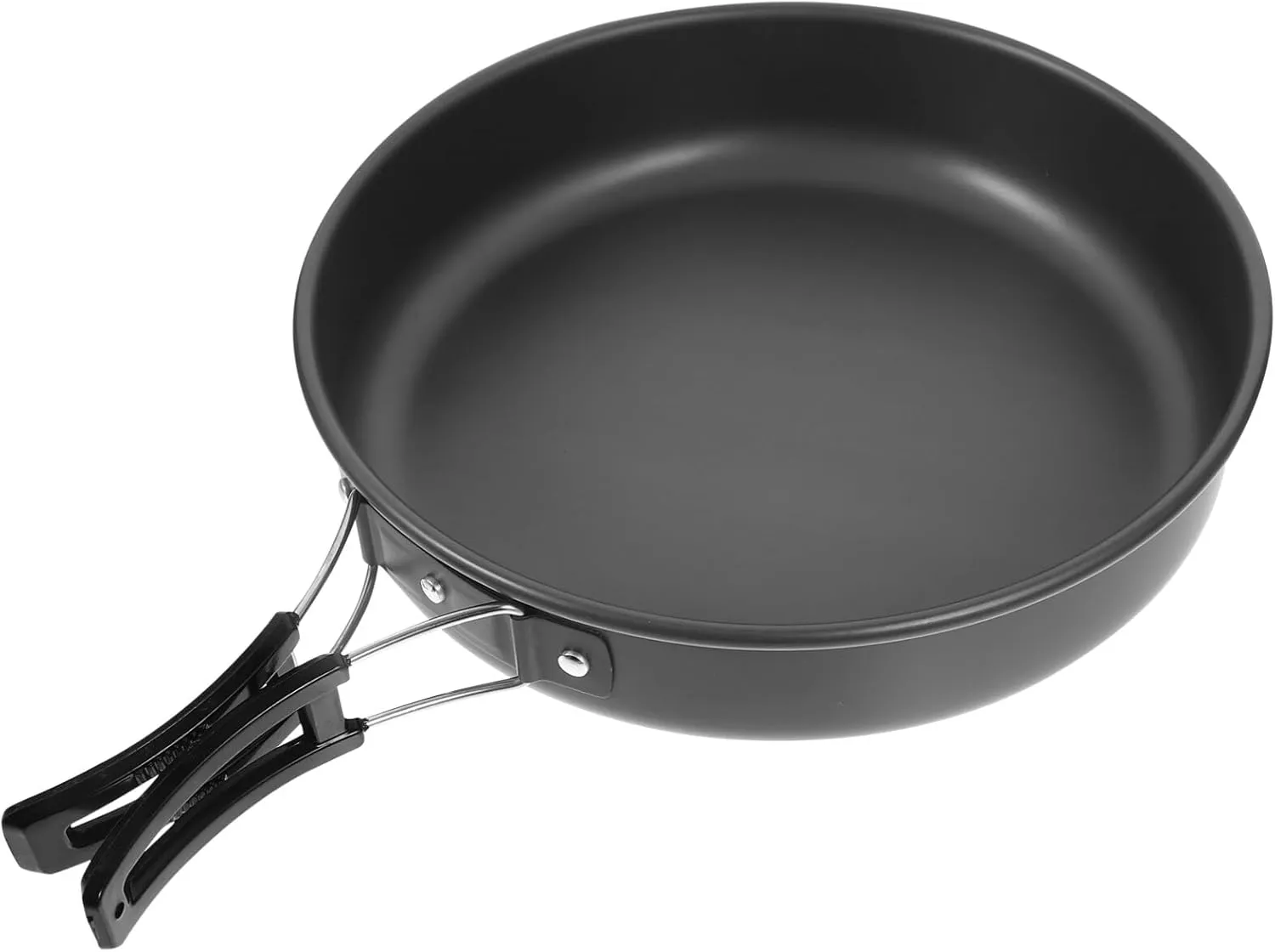 Sosoport Travel Baking Griddle Pan Portable Camping Frying Pan Set Mesh Bag Non-Stick Skillet for Outdoor Cooking Quick Heat-up