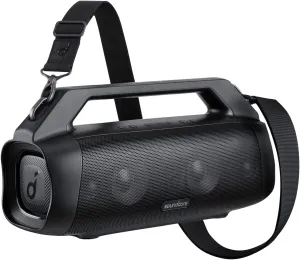 Soundcore Anker Motion Boom Plus IP67 Outdoor Speaker with 80W Stereo Sound, Black