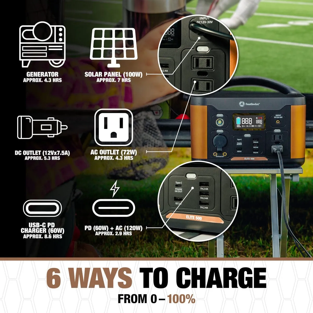 Southwire Elite 500 Series™ Portable Power Station - 53252