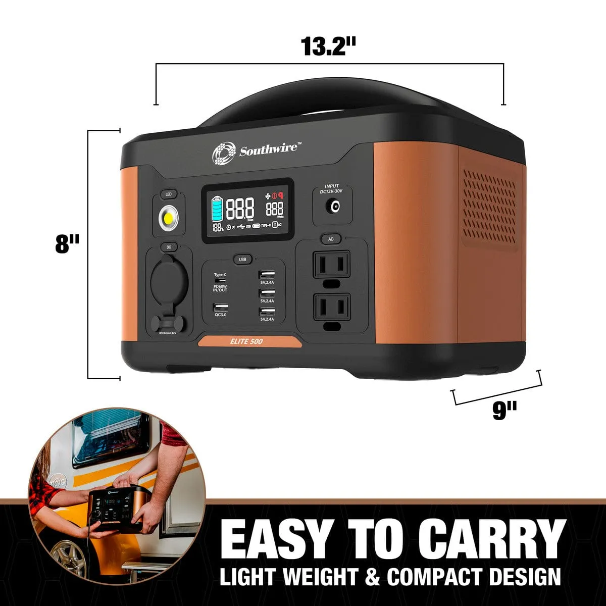 Southwire Elite 500 Series™ Portable Power Station - 53252