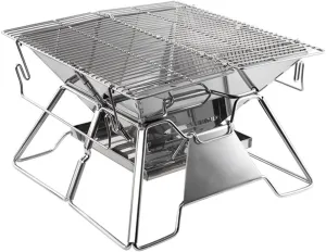 Stainless Steel Folding Portable Grill Outdoor Barbecue Camping Picnic Barbecue Utensils Barbecue Grill