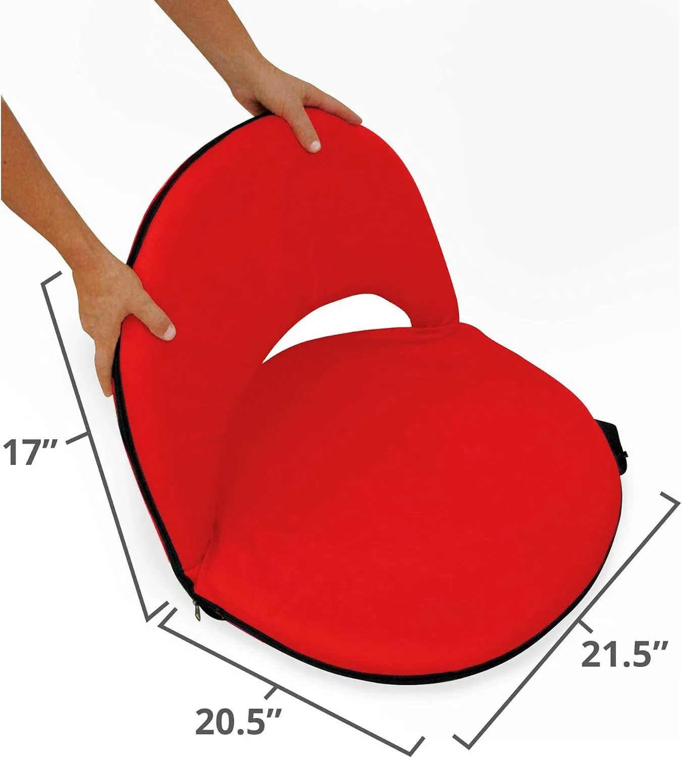 STANSPORT - Go Anywhere Multi-fold Comfy Padded Floor Chair With Back Support
