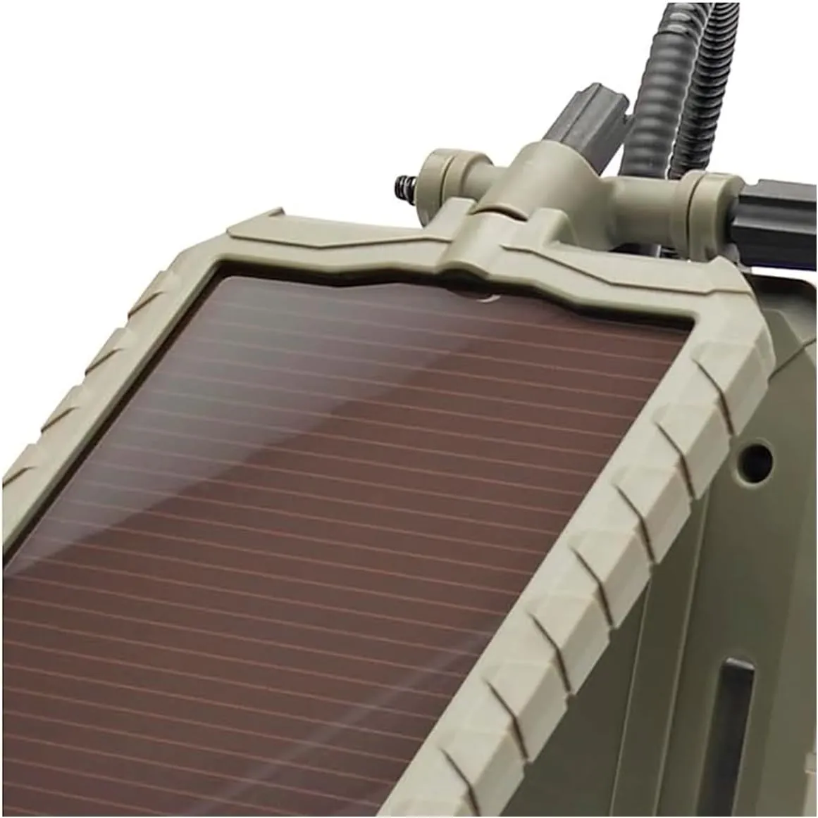 Stealth Cam Durable Sol-Pak Solar Battery Pack, 12V Solar Power Panel, Rechargeable Battery & 10ft Insulated Cable, Compatible with All Wireless/Cellular Trail Cameras - 5000 mAh