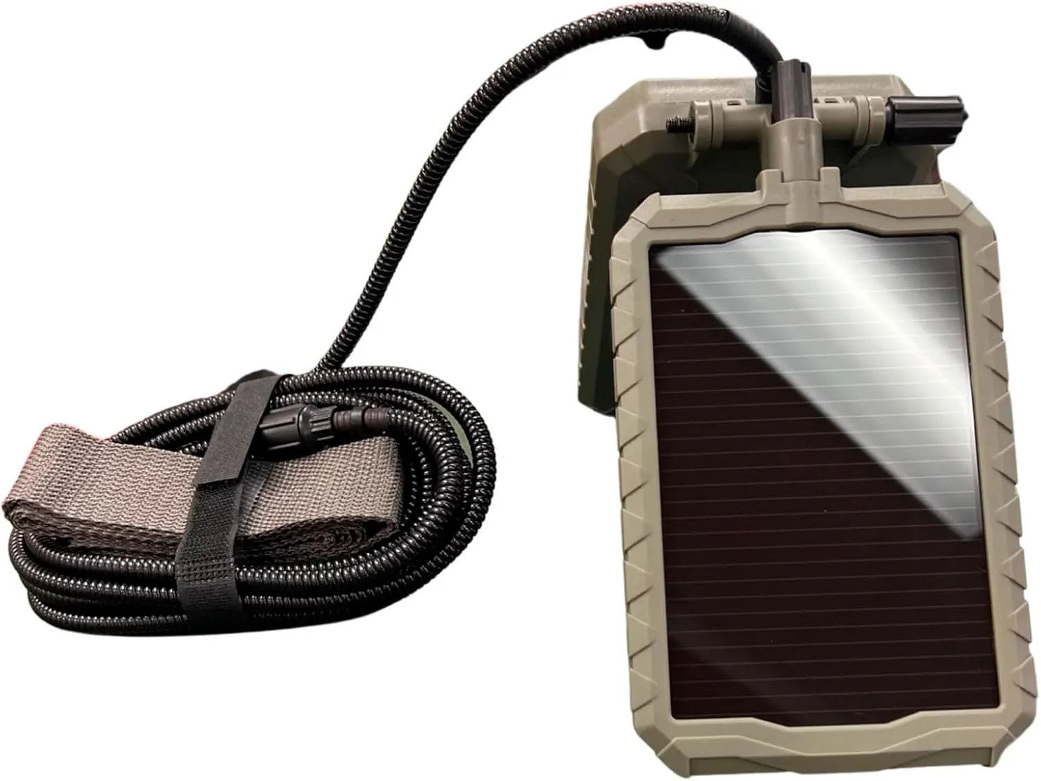 Stealth Cam Durable Sol-Pak Solar Battery Pack, 12V Solar Power Panel, Rechargeable Battery & 10ft Insulated Cable, Compatible with All Wireless/Cellular Trail Cameras - 5000 mAh