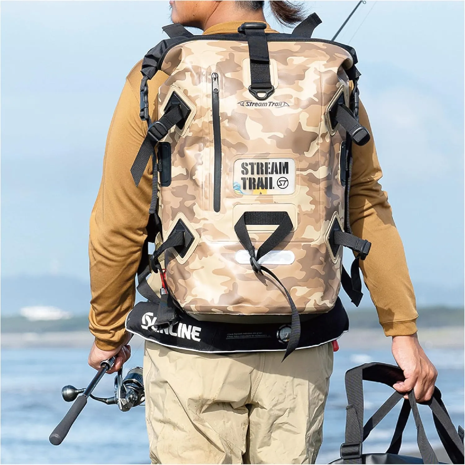 Streamtrail Dry Tank Waterproof Backpack, 10.9 gal (40 L), Camo Green