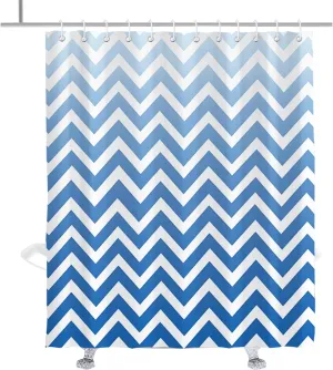 Stripe Plaid Geometric Pattern Shower Curtain Decorative Luxury Striped Shower Curtains for Bathroom Boho Modern Gingham Bathroom Decor Accessory with Hooks 72" W x 84 H