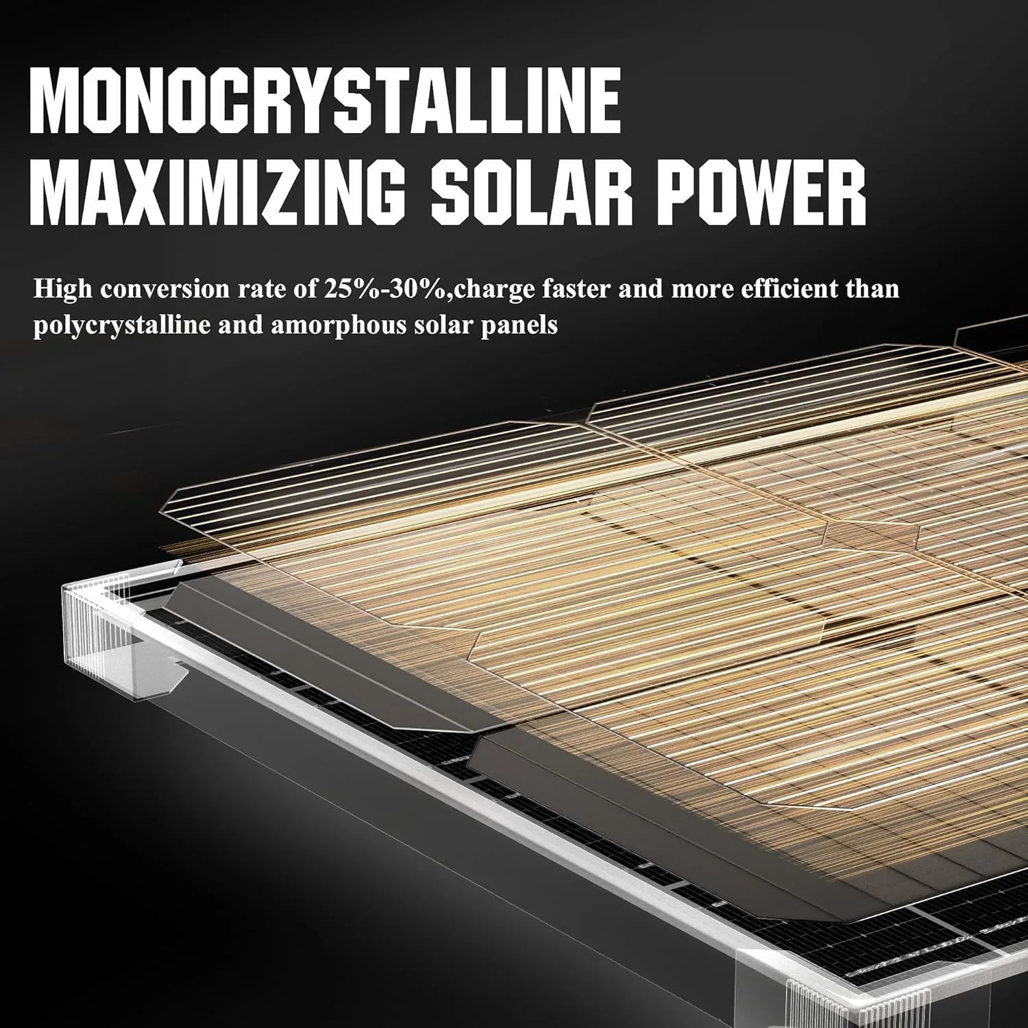 SUNAPEX 25W MPPT Solar Battery Charger Maintainer, 12V Waterproof Solar Panel Trickle Charger with MPPT Controller for Car, Motorcycle, Boat, Marine, RV, Trailer, Tractor,Truck, etc