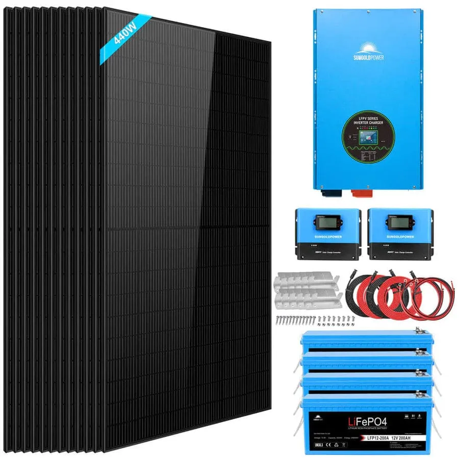SunGoldPower SGK-12MAX| 12000W Off Grid Solar Kit | 48V | 120V/240V