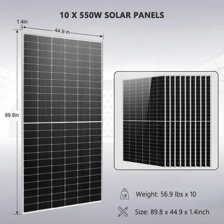 SunGoldPower SGM-10K20 | 10KW Off Grid Solar Kit | 48VDC | 120V/240V