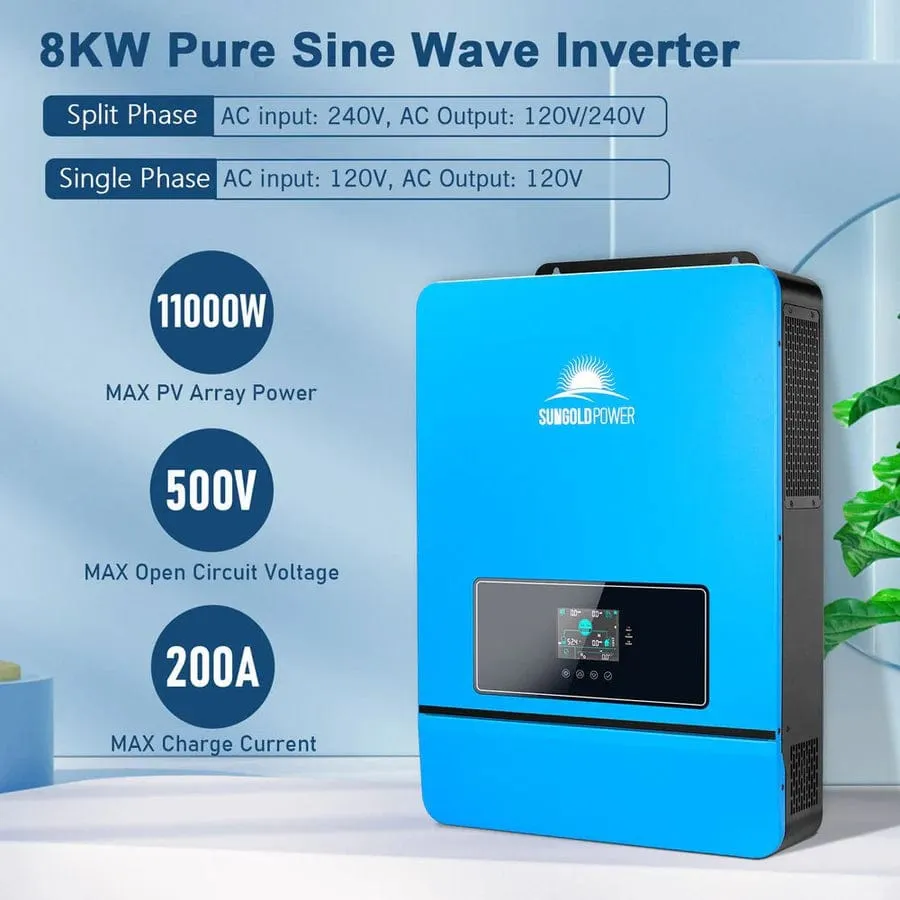 SunGoldPower SGR-16K25E | 16KW Off Grid Solar Kit | 48VDC | 120V/240V
