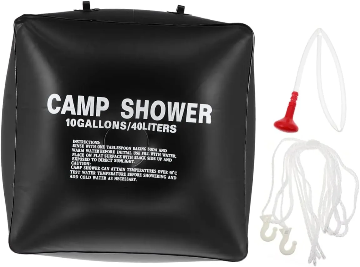 SUPVOX Solar Heating Bag Pouch 1 Set Solar Shower Bag for Outdoor Activities Portable Camping Showers for Traveling