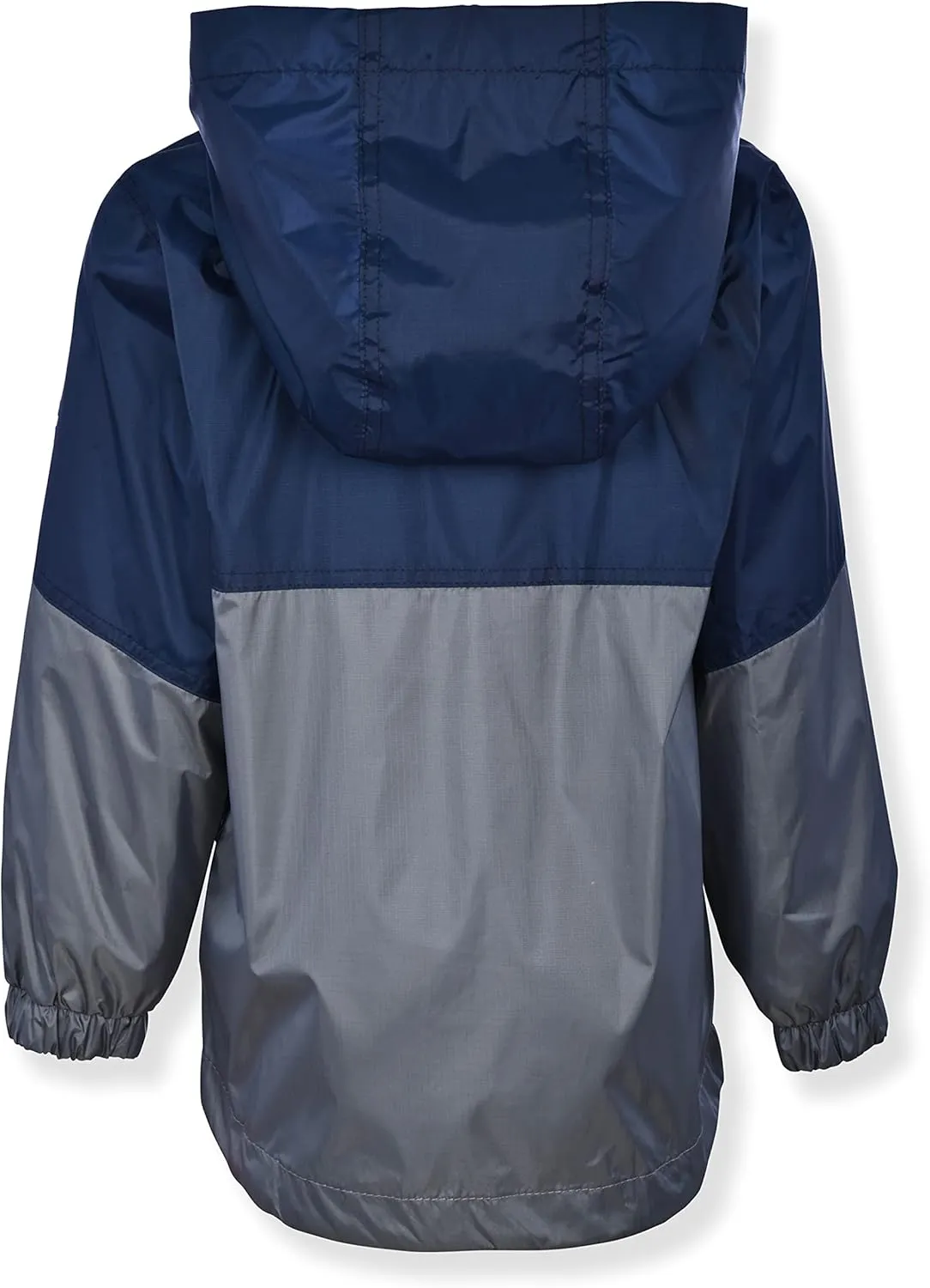 Swiss Alps Boys' Waterproof Hooded Rain Jacket Outdoor Windbreaker Lightweight Raincoats for Kids Wind Resistant