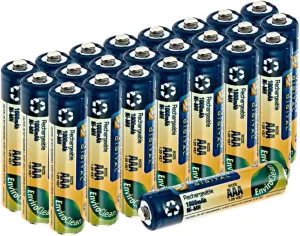 Synergy Digital Baby Monitor Batteries, Compatible with Angelcare AC201 Baby Monitor, (Ni-MH, 1.25V, 1000mAh), Combo-Pack Includes: 24 x AAA Rechargeable Batteries