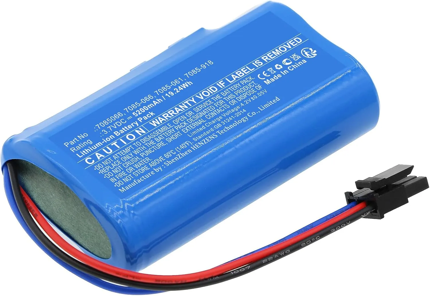 Synergy Digital Gardening Tools Battery, Compatible with Wolf Garten Li-Ion Power 80 (7085880 Series B 2008) Gardening Tools, (Li-ion, 3.7V, 5200mAh), Replacement for Wolf Garten 7085-061 Battery