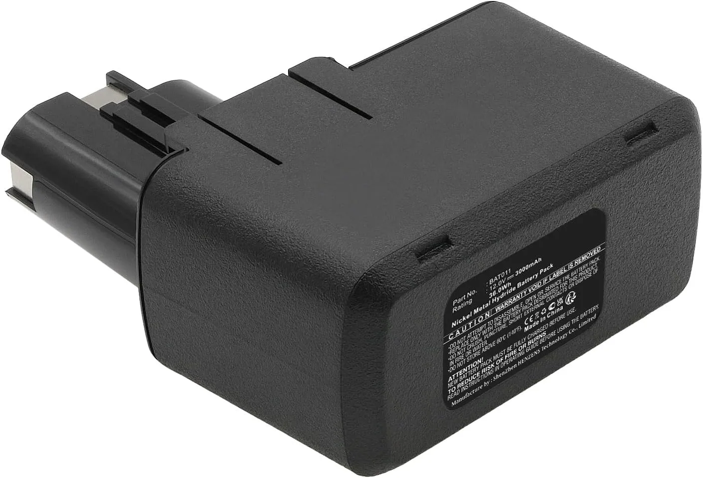 Synergy Digital Power Tool Battery, Compatible with Ramset SBD12 Power Tool, (Ni-MH, 12V, 3000mAh) Ultra High Capacity, Replacement for Bosch BH1214H Battery